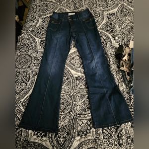 Dark wash flare jeans